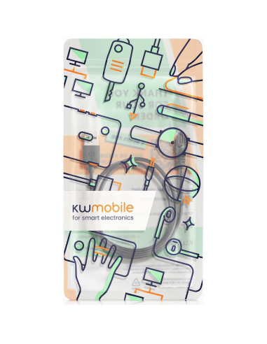 Cargador USB-C kwmobile para Huami Amazfit Falcon - 1m Negro