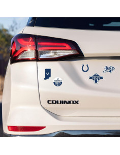 Calcomanías Troqueladas NFL Rico Industries - Halcones de Atlanta - 5 Piezas 2