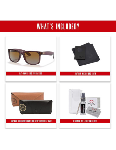 Gafas de sol Ray-Ban RB4165 Justin unisex + Kit de limpieza