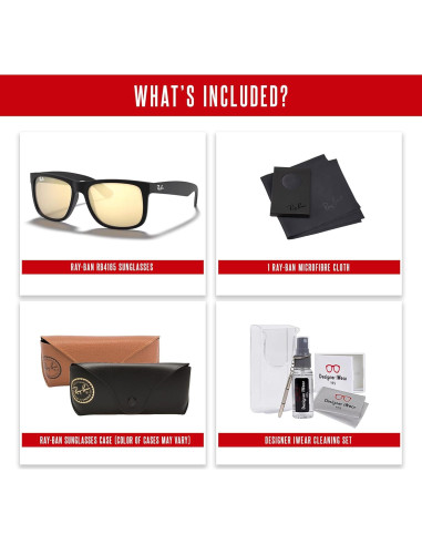 Gafas de sol Ray-Ban RB4165 Justin unisex + Kit de cuidado