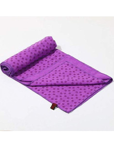 Toalla de Yoga IBL Antideslizante 61x183 cm Púrpura 2