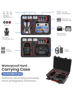 Funda Dura Impermeable STARTRC para DJI Mini 5 Pro y Accesorios 2