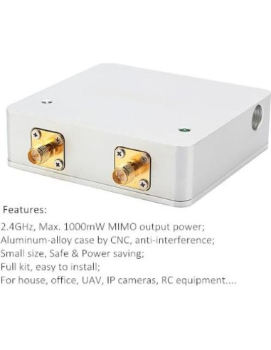 Amplificador de Señal WiFi Sunhans SH24Gi1000-D2 1000mW 2.4GHz