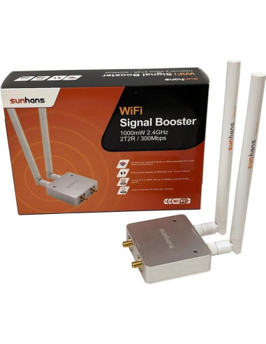 Amplificador de Señal WiFi Sunhans SH24Gi1000-D2 1000mW 2.4GHz