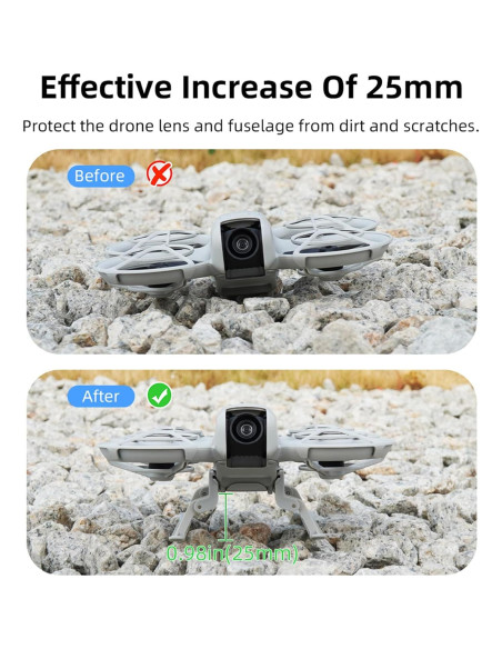 Extensiones de tren de aterrizaje FSIDIWT para dron DJI Neo