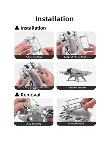 Extensiones de tren de aterrizaje FSIDIWT para dron DJI Neo