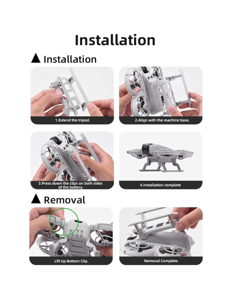 Extensiones de tren de aterrizaje FSIDIWT para dron DJI Neo