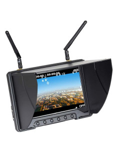 Monitor FPV Flysight Black Pearl RC801 7" 5.8GHz DVR Batería