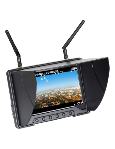 Monitor FPV Flysight Black Pearl RC801 7" 5.8GHz DVR Batería