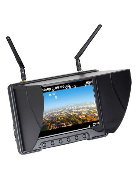 Monitor FPV Flysight Black Pearl RC801 7" 5.8GHz DVR Batería