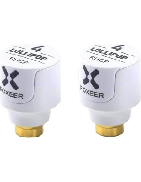 2 Antenas Lollipop 4 Foxeer 5.8GHz RHCP 2.5dBi para Drones
