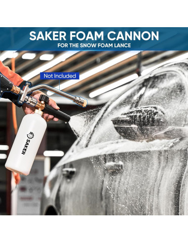 Cañón de Espuma Saker con 5 Boquillas para Lavadora de Presión