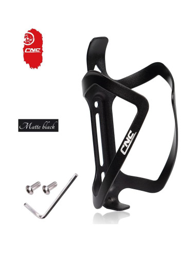 Soporte para Botella de Agua de Bicicleta CNC - Paquete de 2 - Negro