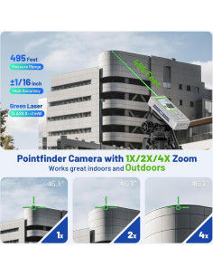 Medidor de Distancia Láser Huepar Pro 150.88m con Cámara 2