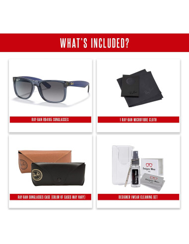 Gafas de sol Ray-Ban RB4165 Justin con kit de limpieza