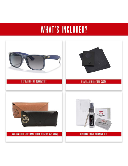 Gafas de sol Ray-Ban RB4165 Justin con kit de limpieza