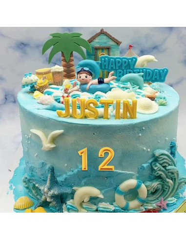 26 Moldes de Silicona Letras y Números 3D Xcake Lcook