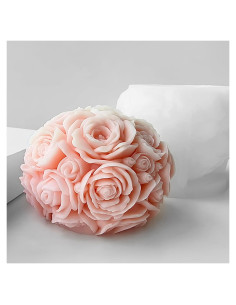 Molde de Vela Redonda de Silicona ESEENS 5.08 cm - Decoración