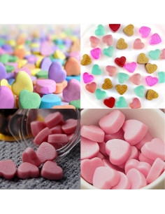 Moldes de Silicona Corazón Mini Yuntop - 2 Piezas Rosa 2