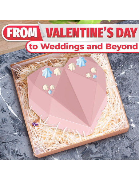 Molde de Silicona Corazón HYQO 18.5x16.5cm Antiadherente