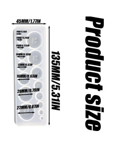 Molde de Silicona Redondo Wvapzwr para Joyería - 2 Piezas 2