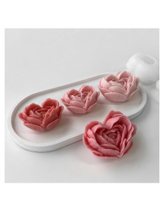 Moldes de Silicona para Flores 3D ESEENS - Paquete de 2