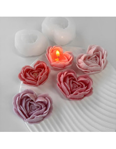 Moldes de Silicona para Flores 3D ESEENS - Paquete de 2 2