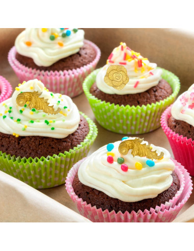 Moldes de Fondant de Silicona AIMEIKI 3 Piezas Barrocos 3D