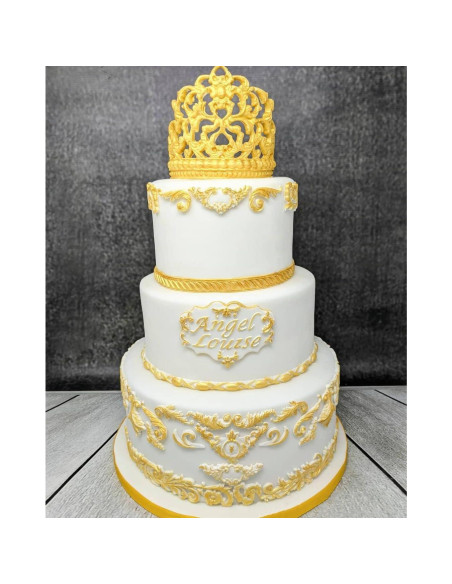 Moldes de Fondant de Silicona AIMEIKI 3 Piezas Barrocos 3D