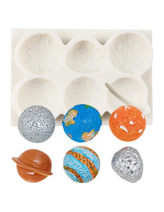 Molde de Silicona Espacial QDMOLDS para Fondant y Chocolate