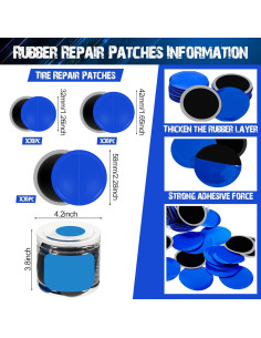 Kit de Reparación de Neumáticos Tallew 90 Piezas Caucho 32-58 mm 2