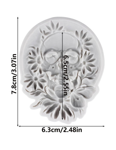 Moldes de Silicona de Calavera QDMOLDS para Fondant y Chocolate