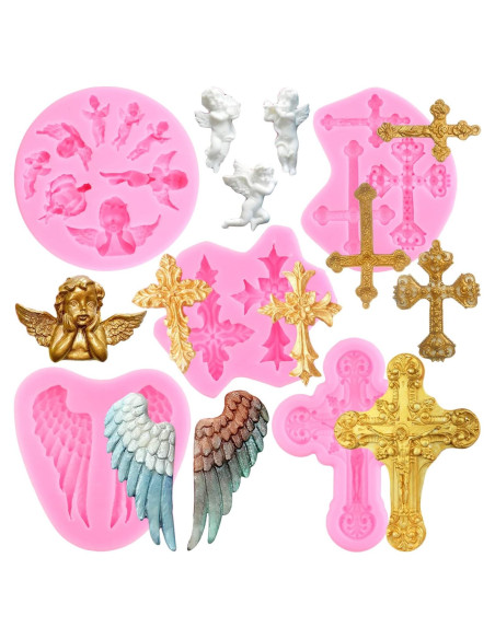 Set de 5 Moldes de Silicona para Fondant LKDQUTHM