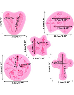 Set de 5 Moldes de Silicona para Fondant LKDQUTHM 2