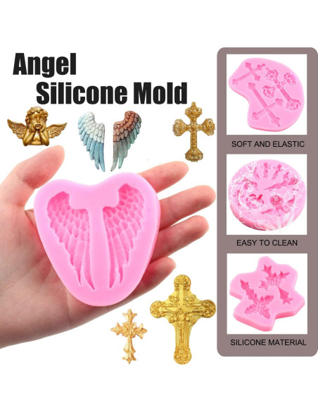 Set de 5 Moldes de Silicona para Fondant LKDQUTHM