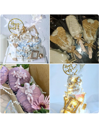 Set de 5 Moldes de Silicona para Fondant LKDQUTHM