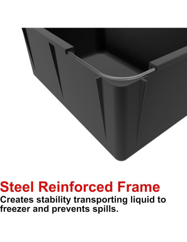 Molde de Hielo Extra Grande Gosmol 5.9 kg Silicona Negro