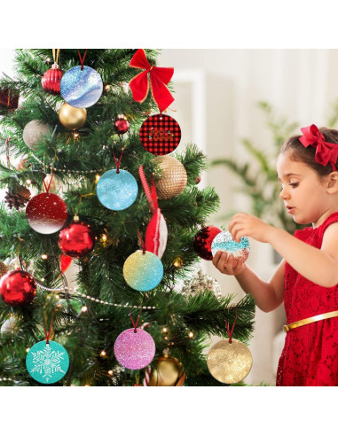 Moldes de Silicona Redondos PEVOGON 4 Pcs 7.62 cm Navidad