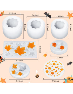 Moldes de Silicona para Velas Halloween KVCSYAW - 7 Pcs 2