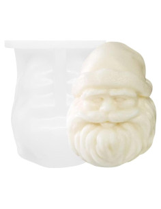 Molde de Silicona para Velas Santa Claus ZAKVOOR 9 cm DIY