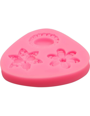 Juego de Moldes de Silicona Rosa NM para Repostería - 4 Piezas