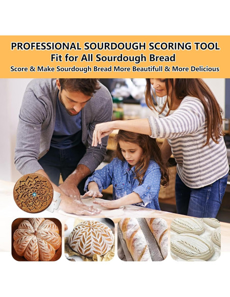 Herramienta de Puntuación de Pan COOHLYEE UFO con 5 Cuchillas