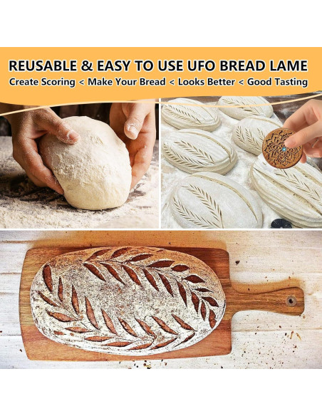 Herramienta de Puntuación de Pan COOHLYEE UFO con 5 Cuchillas