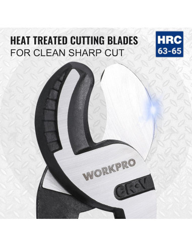 Cortador de Cable WORKPRO 23.5 cm Alta Palanca Acero