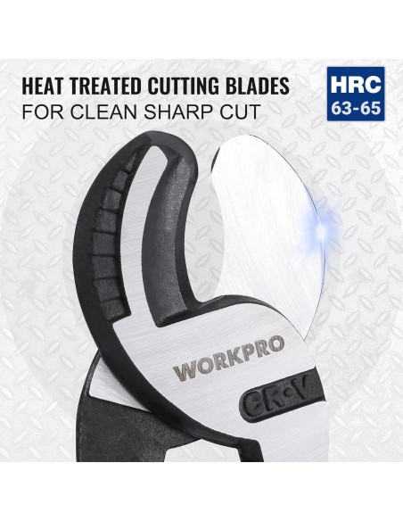 Cortador de Cable WORKPRO 23.5 cm Alta Palanca Acero