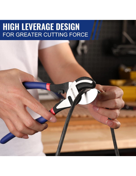 Cortador de Cable WORKPRO 23.5 cm Alta Palanca Acero