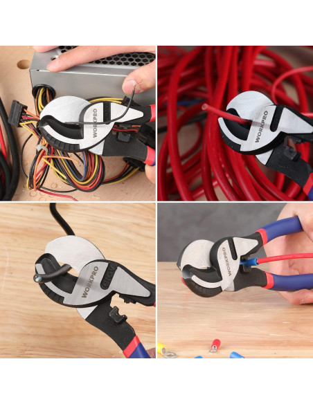 Cortador de Cable WORKPRO 23.5 cm Alta Palanca Acero