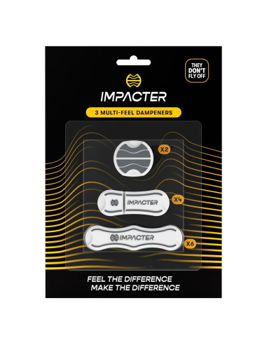 Amortiguador de Raqueta de Tenis Impacter - 3 Piezas - Silicona