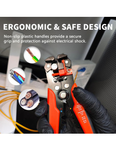 Destripador y Crimpador Automático Genérico 0.5-6 mm Naranja 2