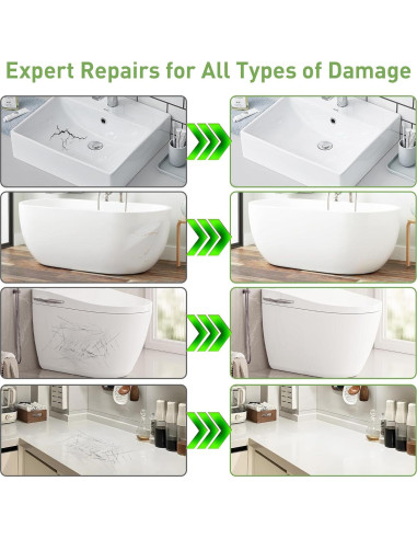 Kit de Reparación de Superficies PIBEIBUK - Baños, Azulejos, Encimeras